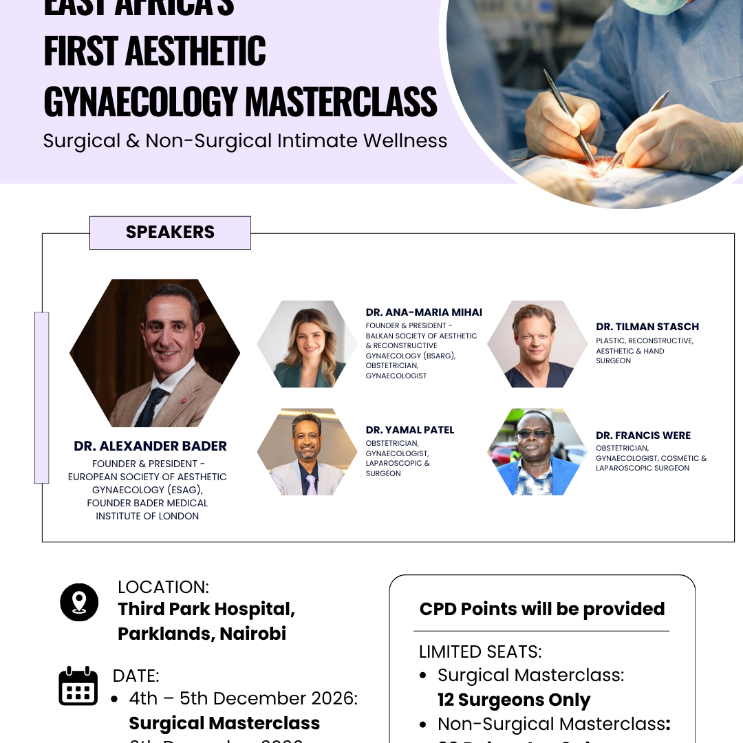 EAST AFRICA'S FIRST AESTHETIC GYNAECOLOGY MASTERCLASS