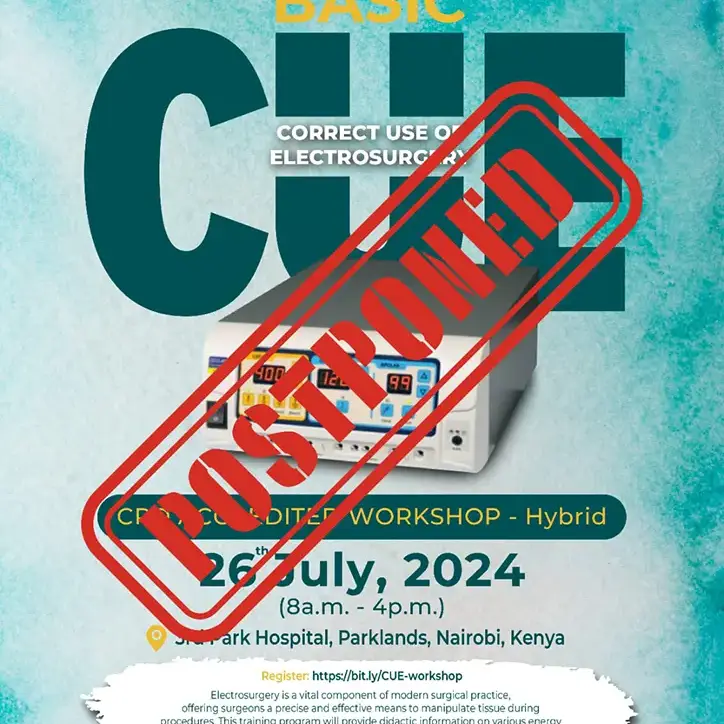 correct use of electrosurgery workshop postponed uai